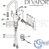Ideal Standard Silver Basin Mixer 1 Hole Dual Control Tap Spare Parts